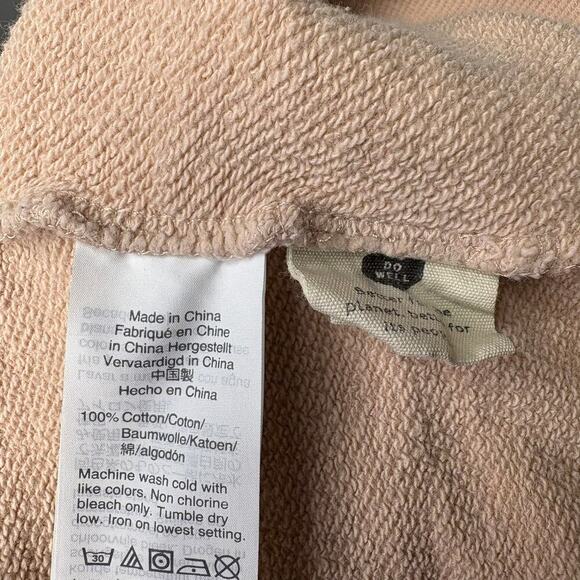 Miles by Madewell Nude Blush Relaxed Fit Sweatshirt Womens Sz S - Picture 4 of 4